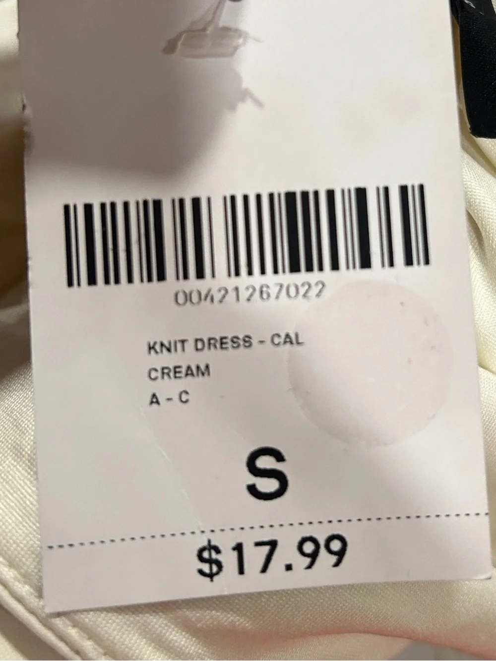 Forever 21 Cream Slip Midi Dress with Spaghetti Straps